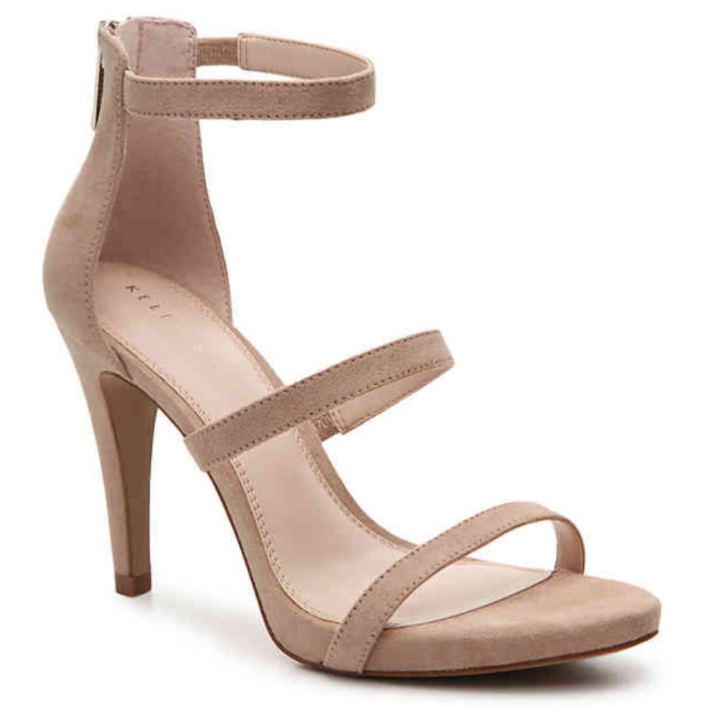 Kelly & Katie Courtnee Taupe Heels sz 8